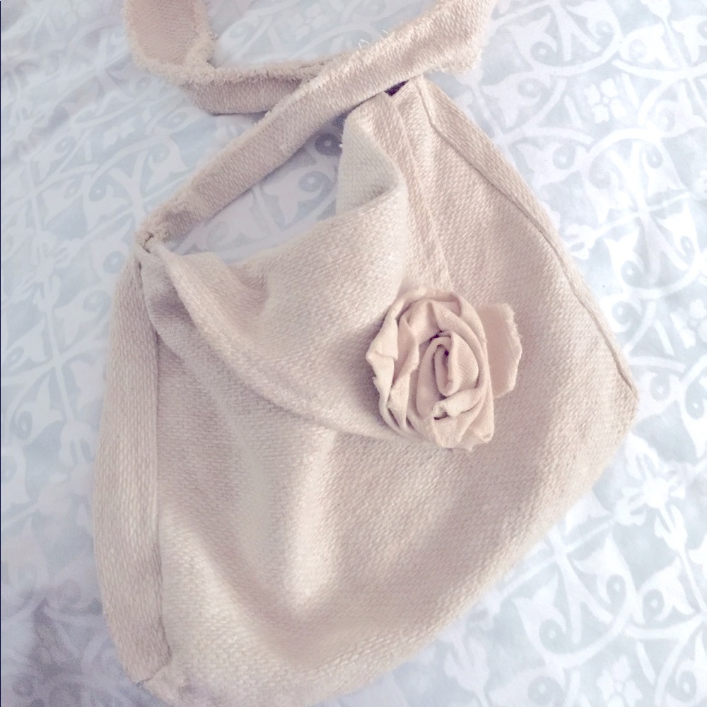 OOAK handmade Romantic crossbody bag from April Cornell